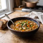 Vegan Lentil Soup, vegan recipe