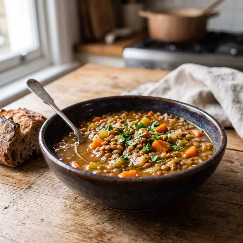 Vegan Lentil Soup, vegan recipe