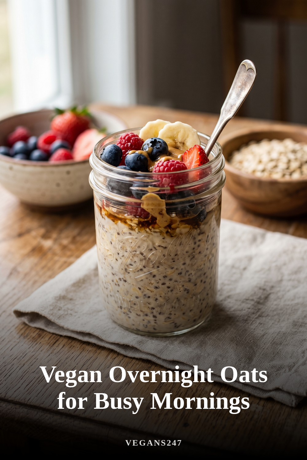 Vegan Overnight Oats for Busy Mornings