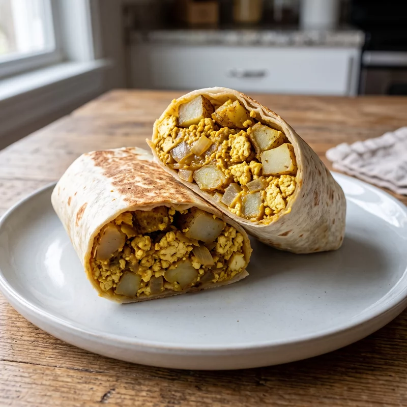 Vegan Breakfast Burrito, vegan recipe