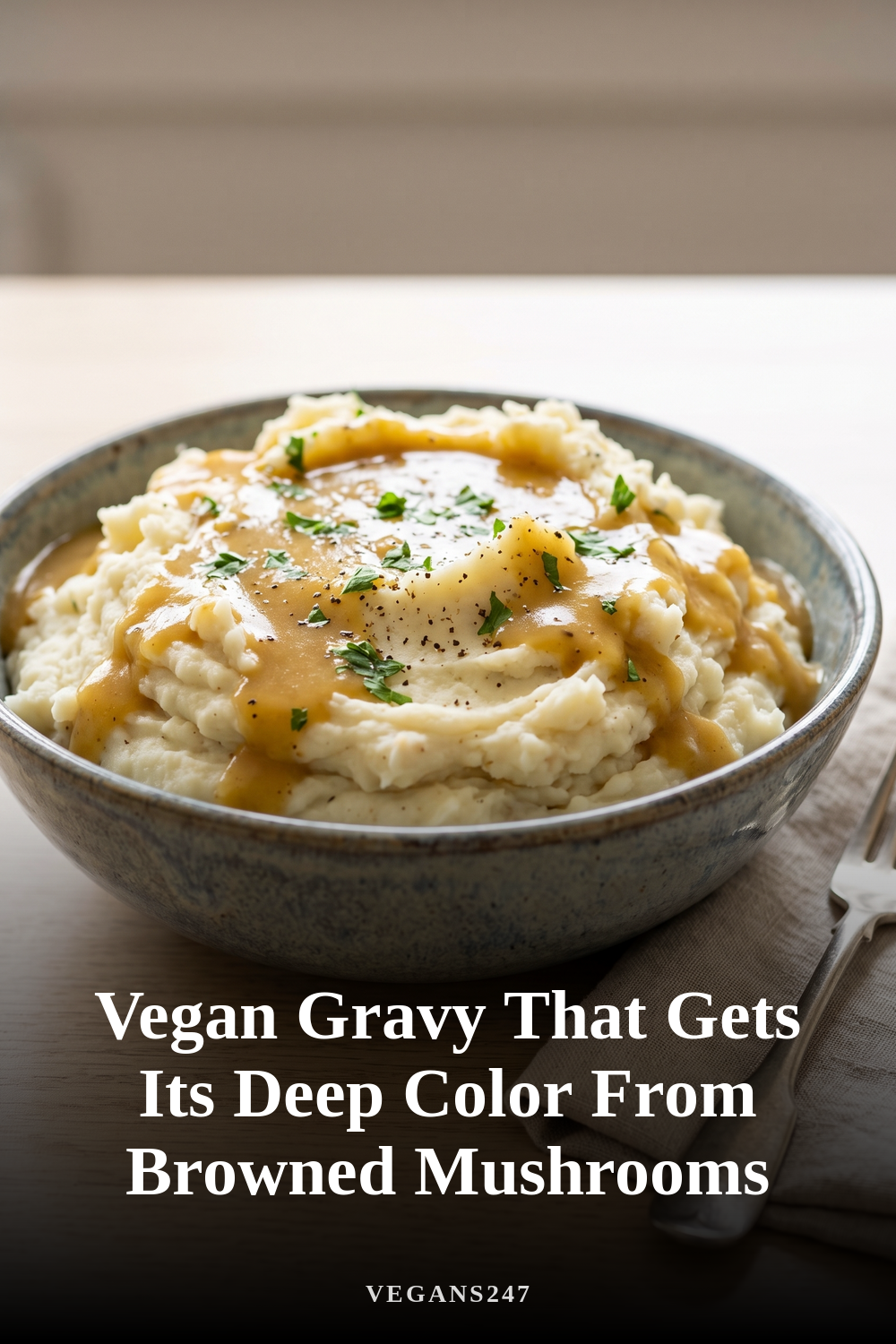Ultimate Vegan Gravy (Dark, Savory, and Mushroom-Infused)
