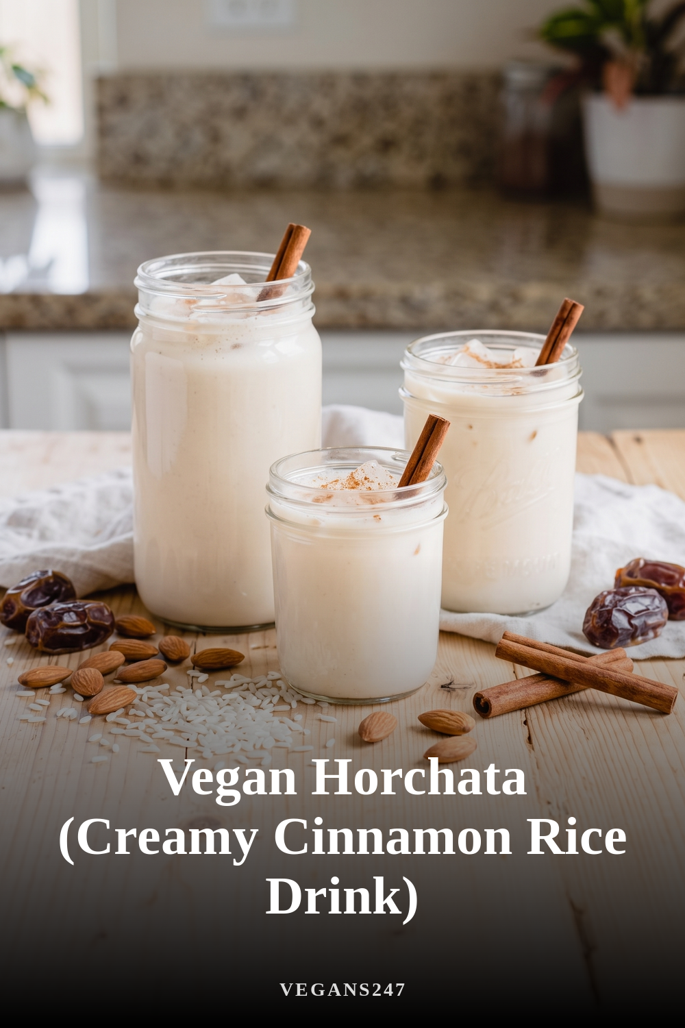 Vegan Horchata (Creamy Cinnamon Rice Drink)