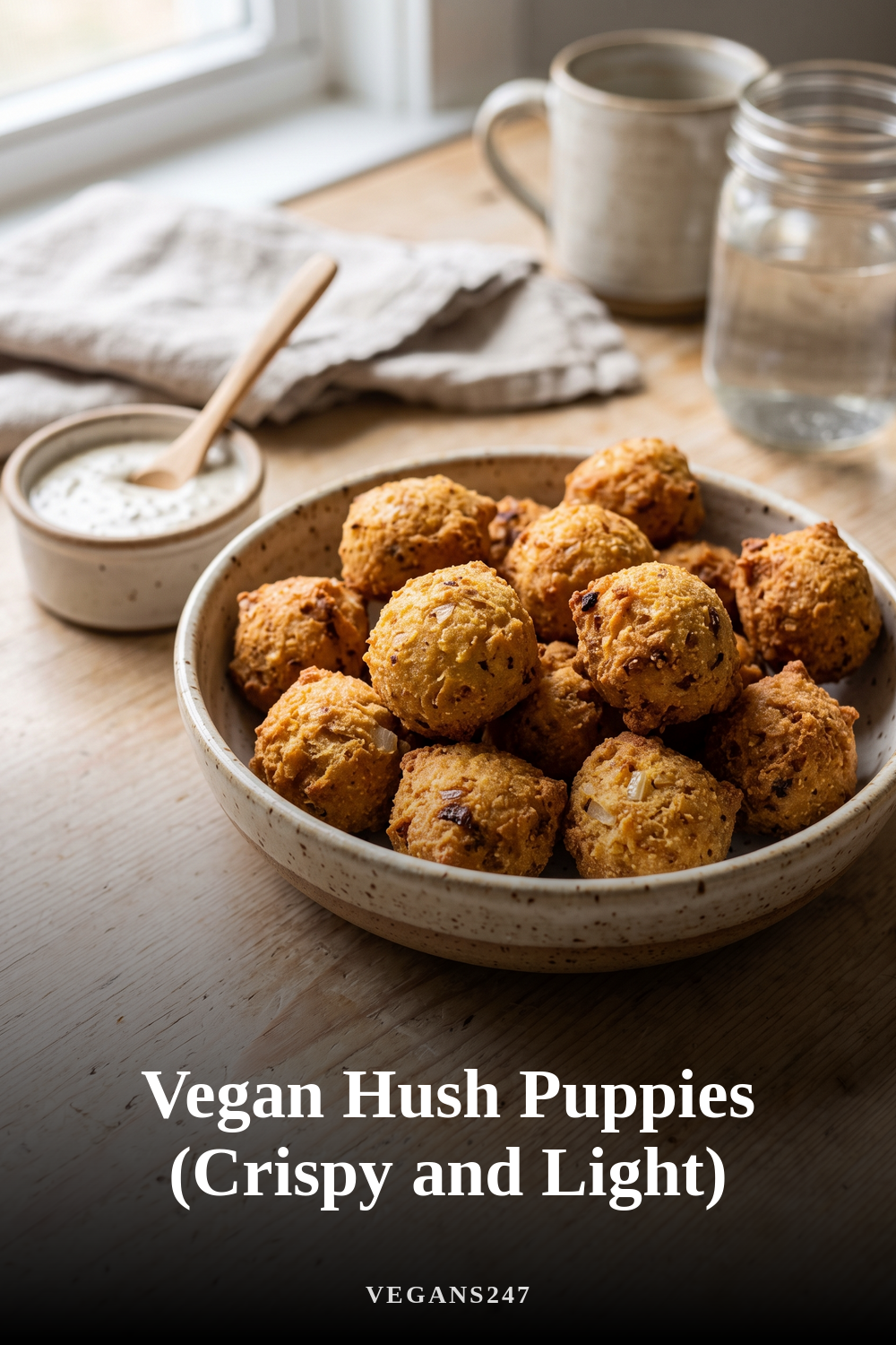 Vegan Hush Puppies (Crispy and Light)