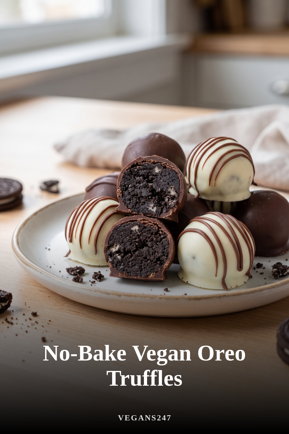 No-Bake Vegan Oreo Truffles