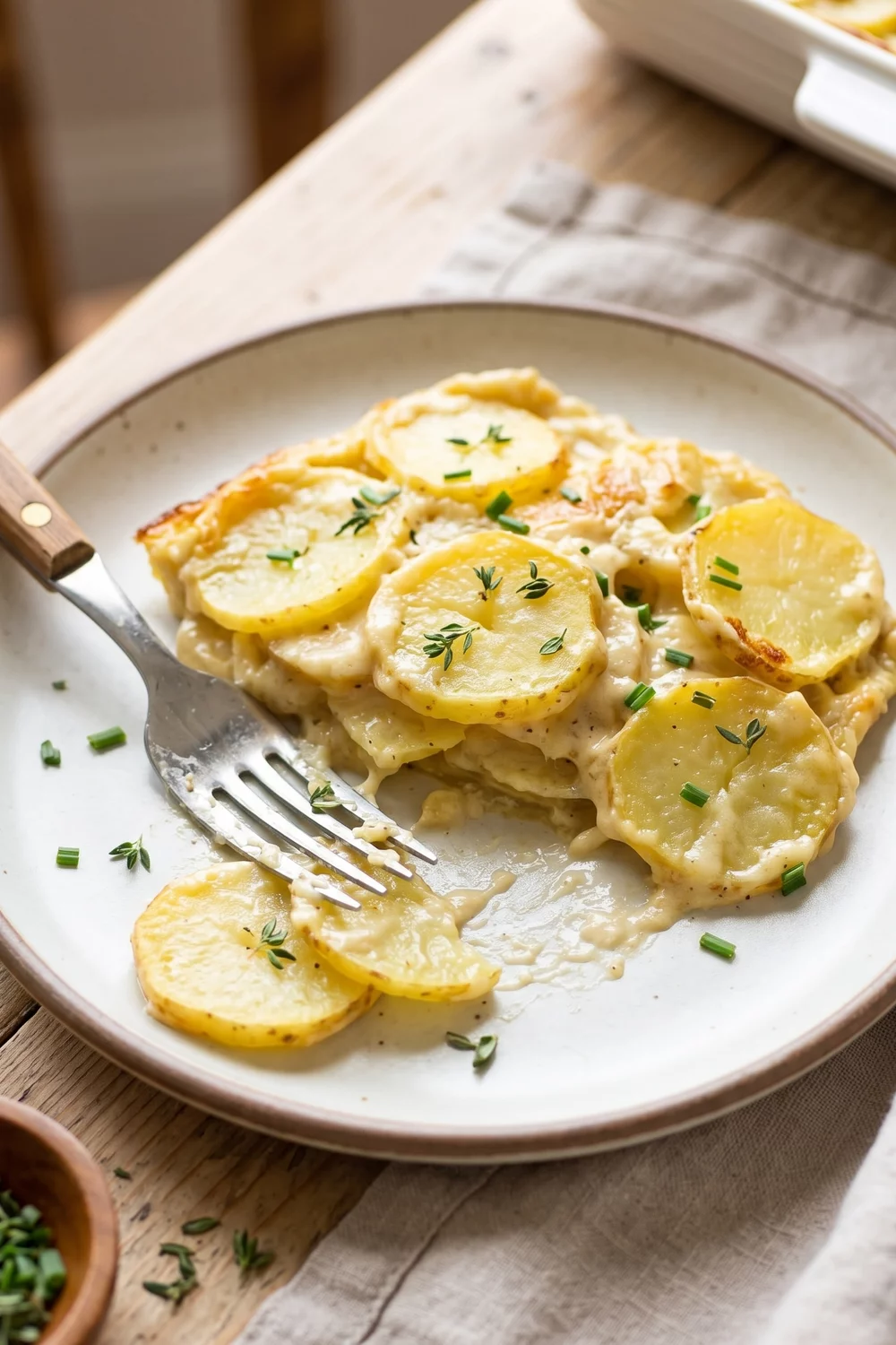 Vegan Scalloped Potatoes, vegan recipe