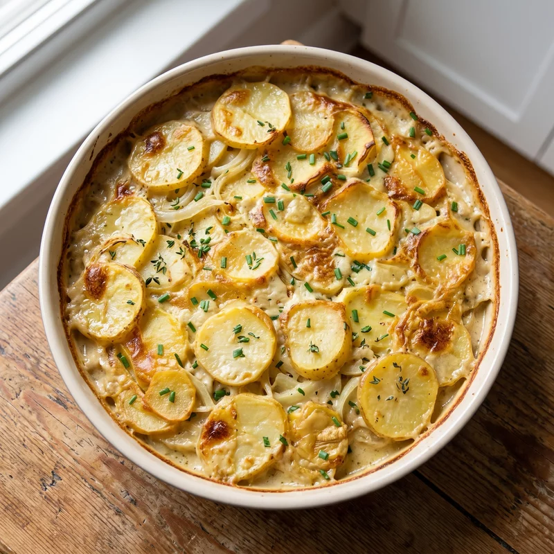 Vegan Scalloped Potatoes, vegan recipe