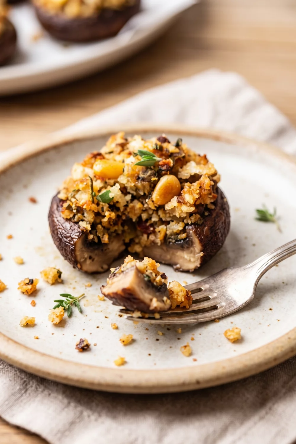 Vegan Stuffed Mushrooms, vegan recipe