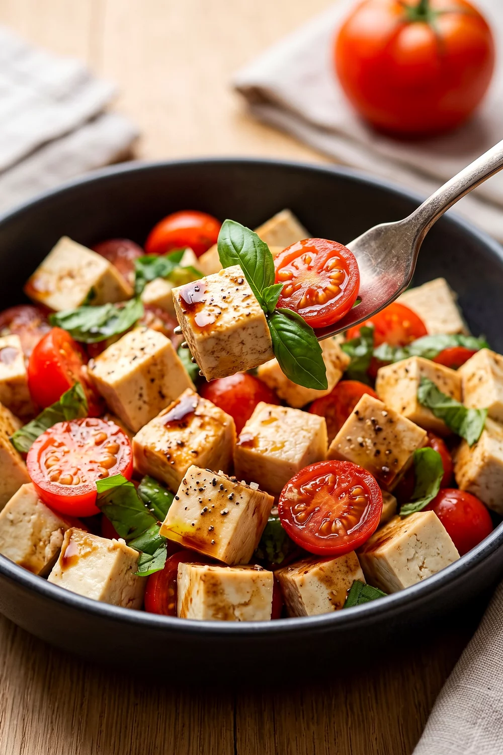Vegan Caprese Salad, vegan recipe