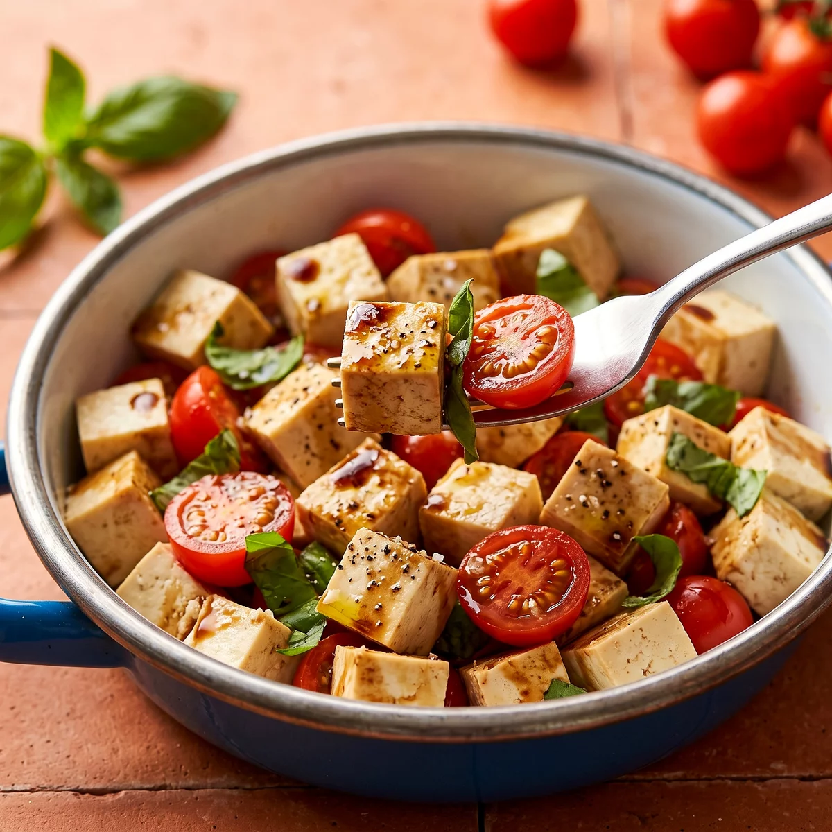 Vegan Caprese Salad, vegan recipe
