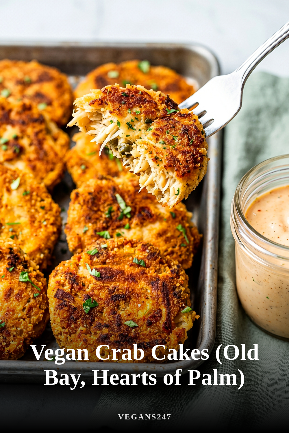 Vegan Crab Cakes (Old Bay, Hearts of Palm)