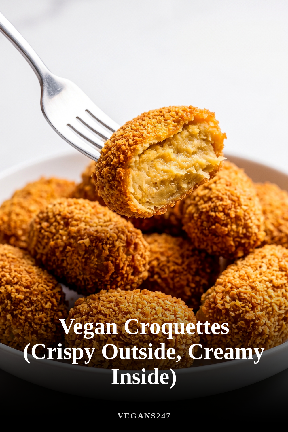 Vegan Croquettes (Crispy Outside, Creamy Inside)