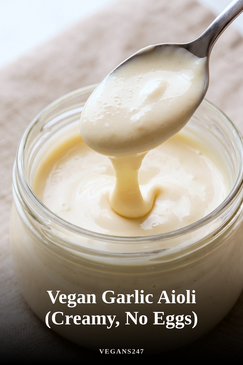 Vegan Garlic Aioli (Creamy, No Eggs)