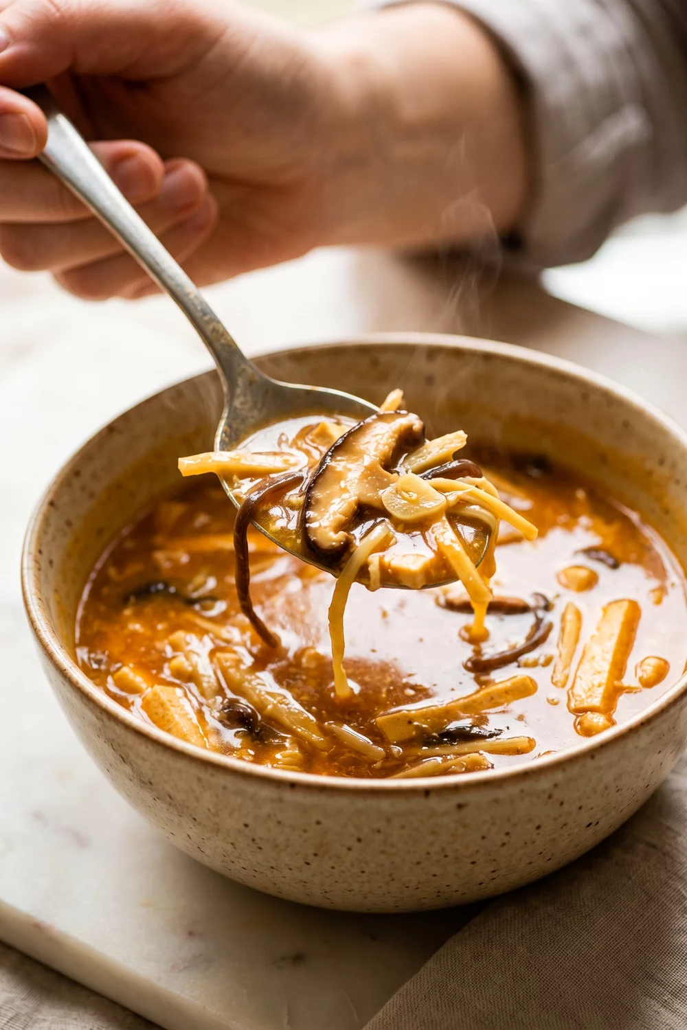 Vegan Hot and Sour Soup, vegan recipe