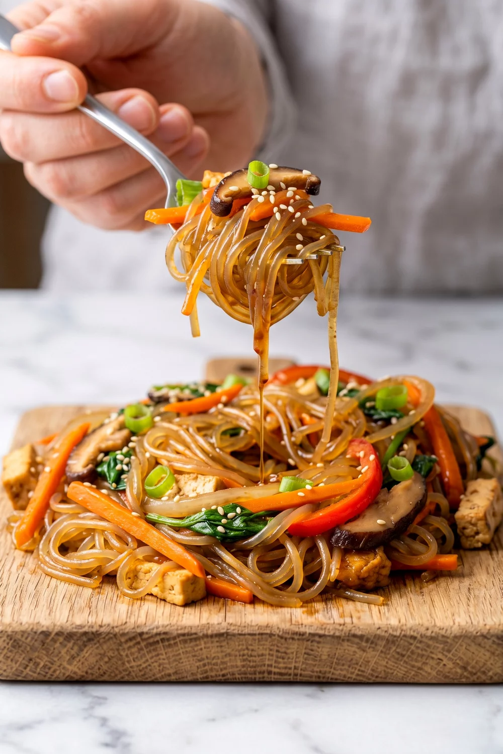 Vegan Japchae, vegan recipe