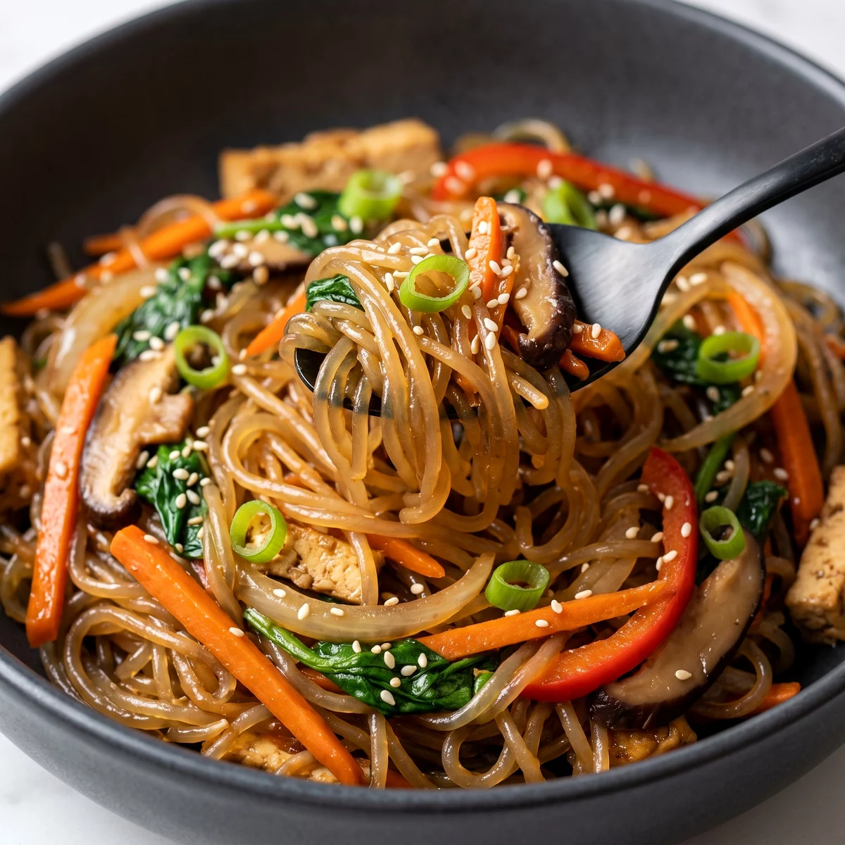 Vegan Japchae, vegan recipe
